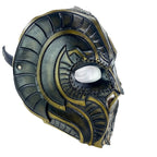 Handmade Genuine Leather Mask in Natural Colors by Rockwell Masks