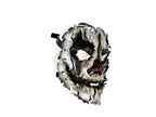 Genuine Leather Mask - Shattered Clown - Handmade Full Face Cover for Halloween, Performance or Cosplay Costume by Rockwell Masks