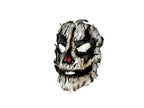 Genuine Leather Mask - Shattered Clown - Handmade Full Face Cover for Halloween, Performance or Cosplay Costume by Rockwell Masks