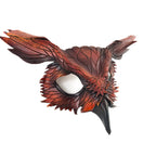 Layered Horned Owl Handmade Genuine Leather Mask by Rockwell Masks