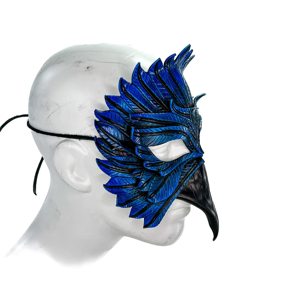 Bluebird Handmade Genuine Leather Mask by Rockwell Masks