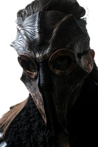 Steampunk Inspired Handmade Genuine Leather Mask in Brown by Rockwell Masks