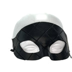 Masquerade Handmade Genuine Leather Mask in Black for Masquerades Halloween or Cosplay by Rockwell Masks