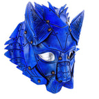 Feline Blue Handmade Genuine Leather by Rockwell Masks