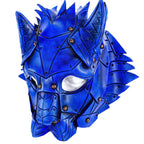 Feline Blue Handmade Genuine Leather by Rockwell Masks