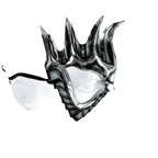 Masquerade Crown Mask of Handmade Genuine Leather in Metallics by Rockwell Masks