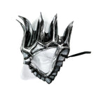 Masquerade Crown Mask of Handmade Genuine Leather in Metallics by Rockwell Masks