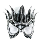 Masquerade Crown Mask of Handmade Genuine Leather in Metallics by Rockwell Masks
