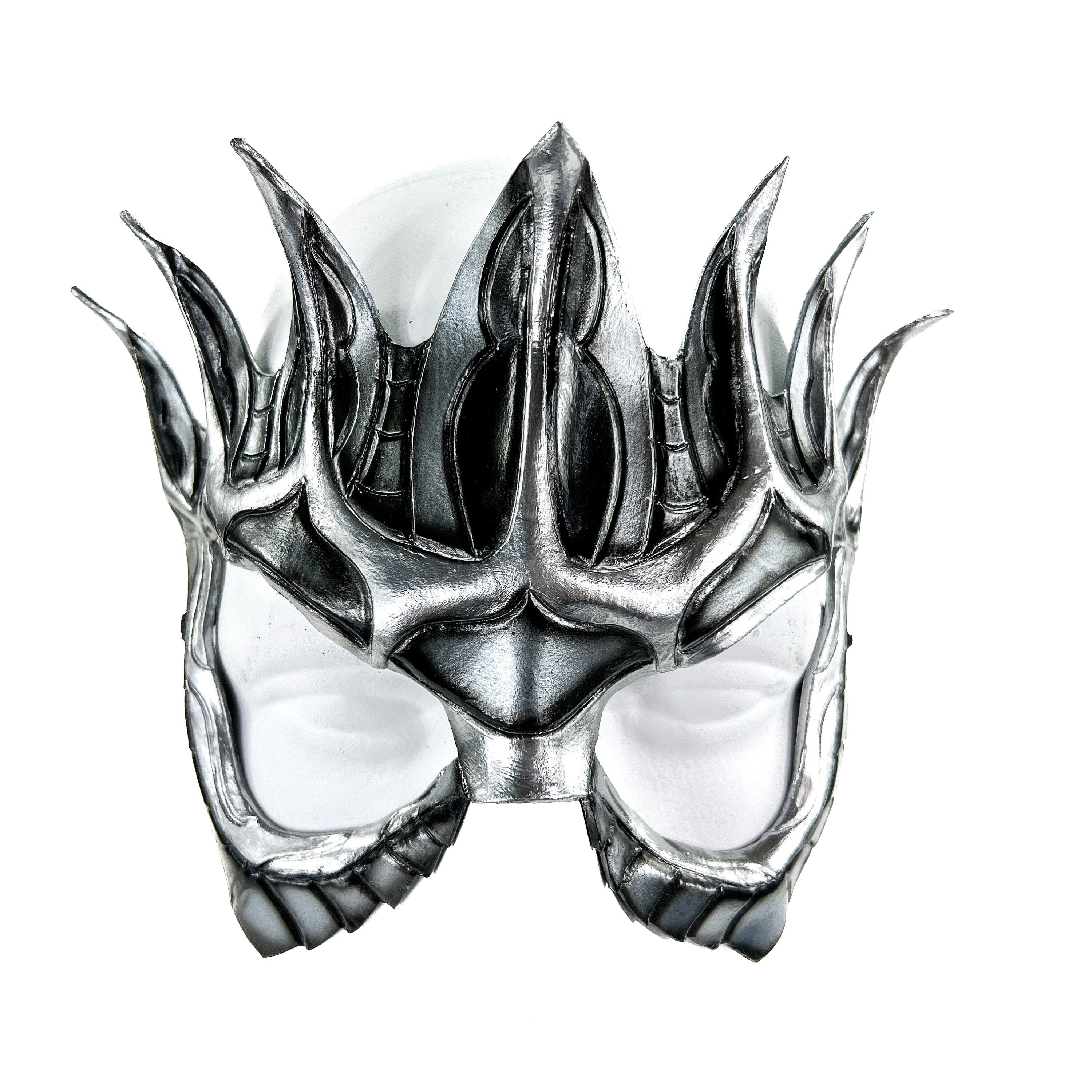Masquerade Crown Mask of Handmade Genuine Leather in Metallics by Rockwell Masks