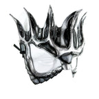 Masquerade Crown Mask of Handmade Genuine Leather in Metallics by Rockwell Masks