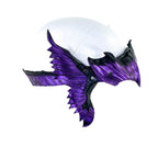 Masquerade Crown of Handmade Genuine Leather in Purple and Black by Rockwell Masks