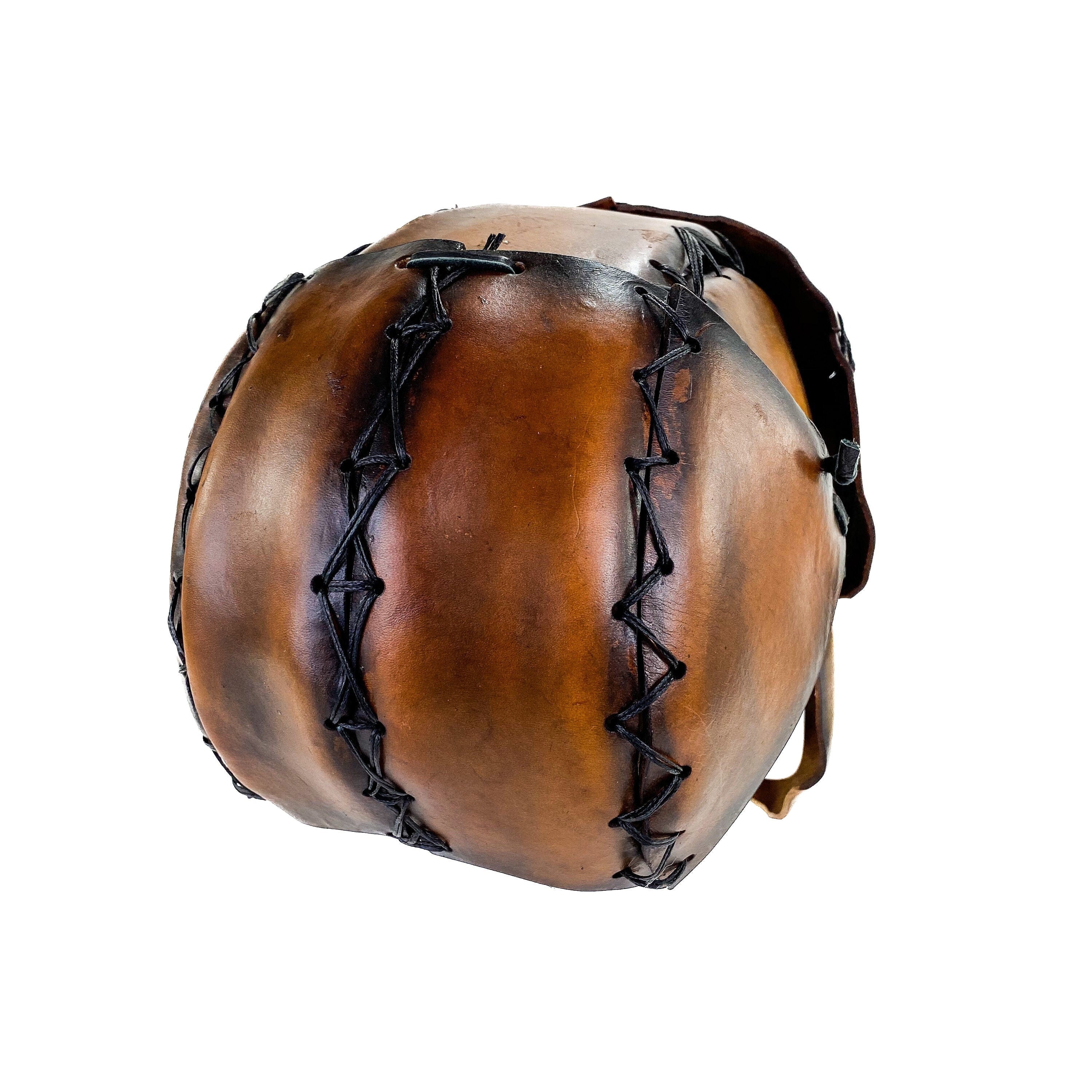 The Toy - Handmade Leather Mask with Pull Ties by Rockwell Masks