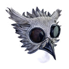 Horned Owl Goggles Handmade Genuine Leather Mask by Rockwell Masks