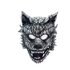 The Grey Lycan - Handmade Genuine Leather Helmet Mask by Rockwell Masks