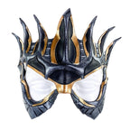 Masquerade Crown Mask of Handmade Genuine Leather in Metallics by Rockwell Masks
