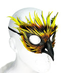 Layered Phoenix Handmade Genuine Leather Mask by Rockwell Masks