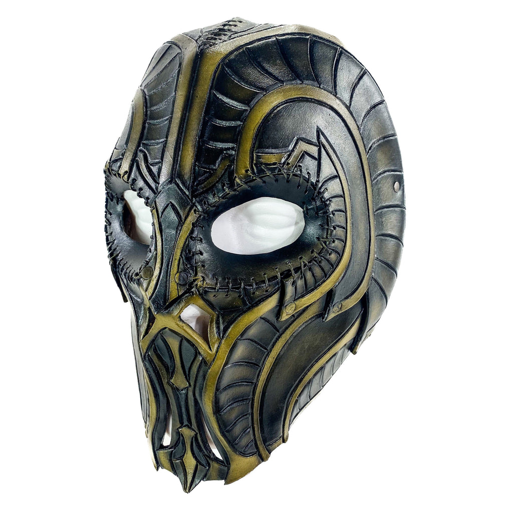 Handmade Genuine Leather Mask in Natural Colors by Rockwell Masks