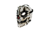 Genuine Leather Mask - Shattered Clown - Handmade Full Face Cover for Halloween, Performance or Cosplay Costume by Rockwell Masks
