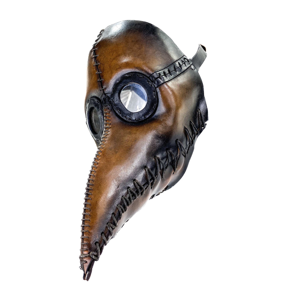 Plague Doctor Handmade Genuine Leather Mask by Rockwell Masks
