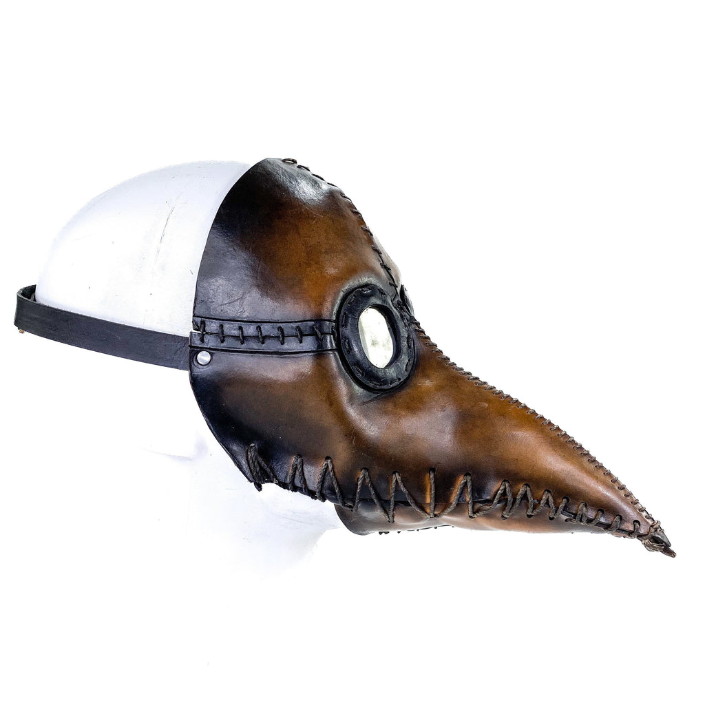 Plague Doctor Handmade Genuine Leather Mask by Rockwell Masks
