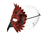 Red Bird Handmade Genuine Leather Mask by Rockwell Masks