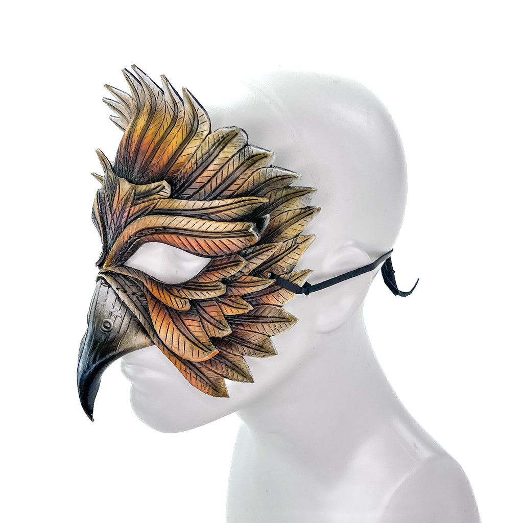 Hawk Handmade Genuine Leather Mask by Rockwell Masks
