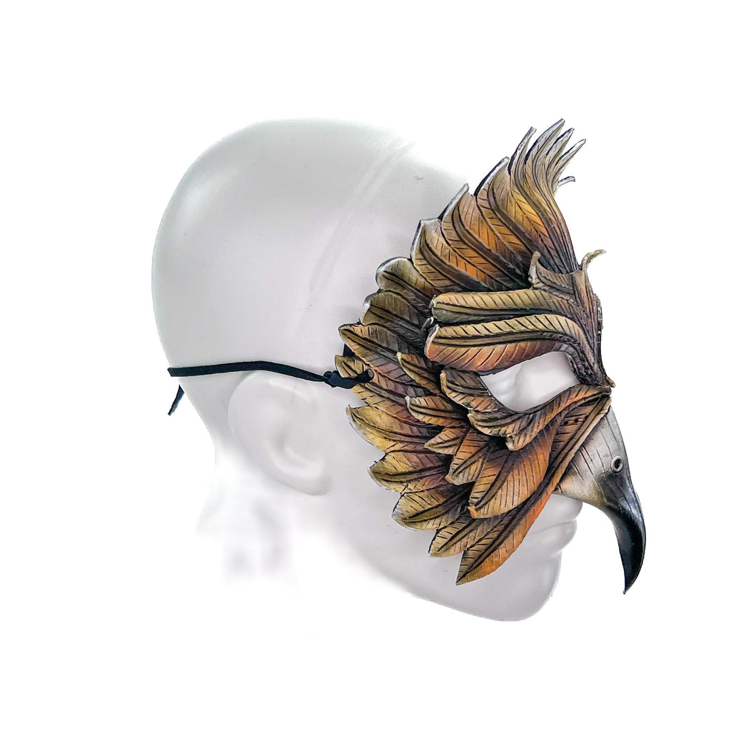 Hawk Handmade Genuine Leather Mask by Rockwell Masks