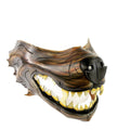 Mad Dog Handcrafted Genuine Leather Wolf Mask by Rockwell Masks