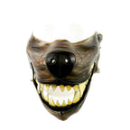 Mad Dog Handcrafted Genuine Leather Wolf Mask by Rockwell Masks