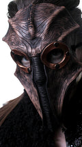 Steampunk Inspired Handmade Genuine Leather Mask in Brown by Rockwell Masks