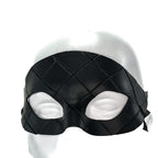 Masquerade Handmade Genuine Leather Mask in Black for Masquerades Halloween or Cosplay by Rockwell Masks