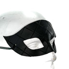 Masquerade Handmade Genuine Leather Mask in Black for Masquerades Halloween or Cosplay by Rockwell Masks