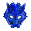 Feline Blue Handmade Genuine Leather by Rockwell Masks