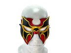 Super Hero Wrestling Mask Handmade Genuine Leather Mask in Red and Gold by Rockwell Masks