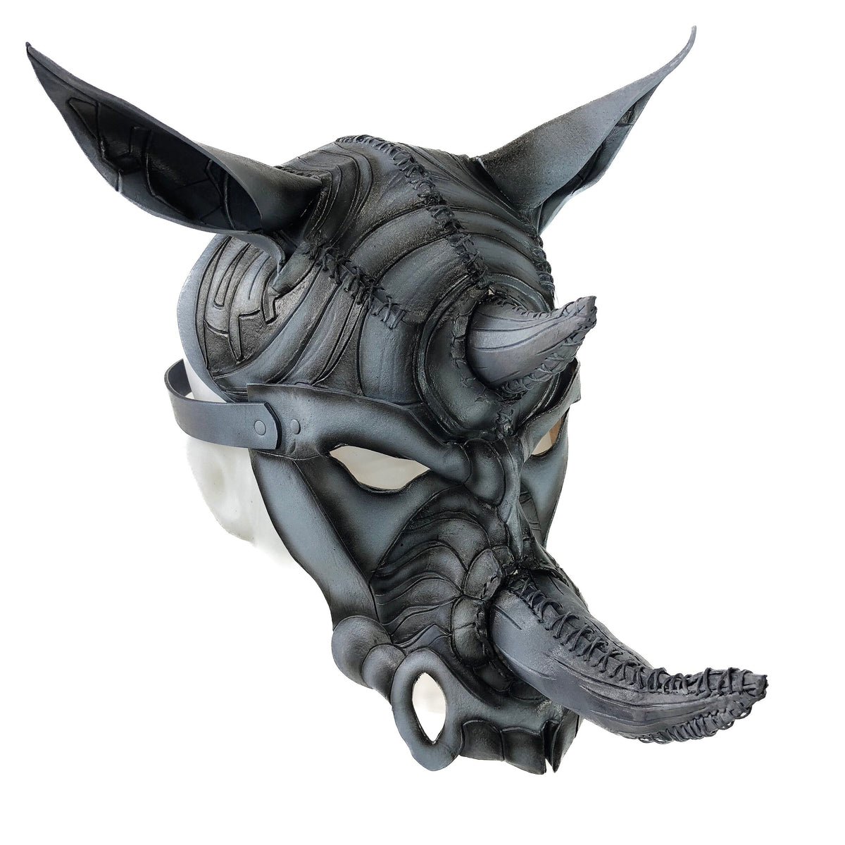 Rhino Handmade Genuine Leather Mask by Rockwell Masks