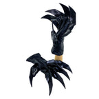 One Set of Two Handcrafted Genuine Leather Gloves with Claws in Black by Rockwell Masks