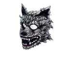 The Grey Lycan - Handmade Genuine Leather Helmet Mask by Rockwell Masks
