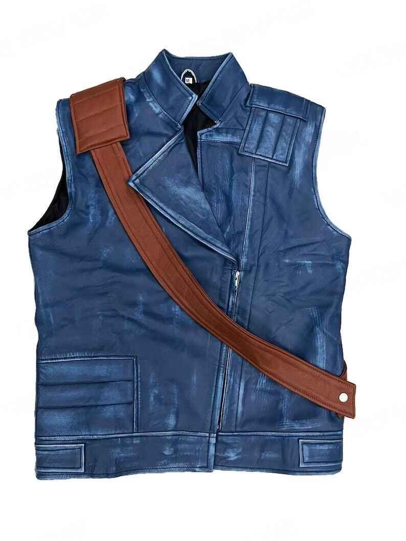 Jedi Survivor Leather Vest Jacket Distressed Cosplay Costume - Big Tim's Magic Emporium