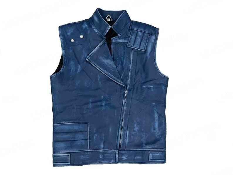 Jedi Survivor Leather Vest Jacket Distressed Cosplay Costume - Big Tim's Magic Emporium