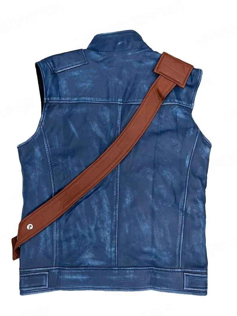 Jedi Survivor Leather Vest Jacket Distressed Cosplay Costume - Big Tim's Magic Emporium