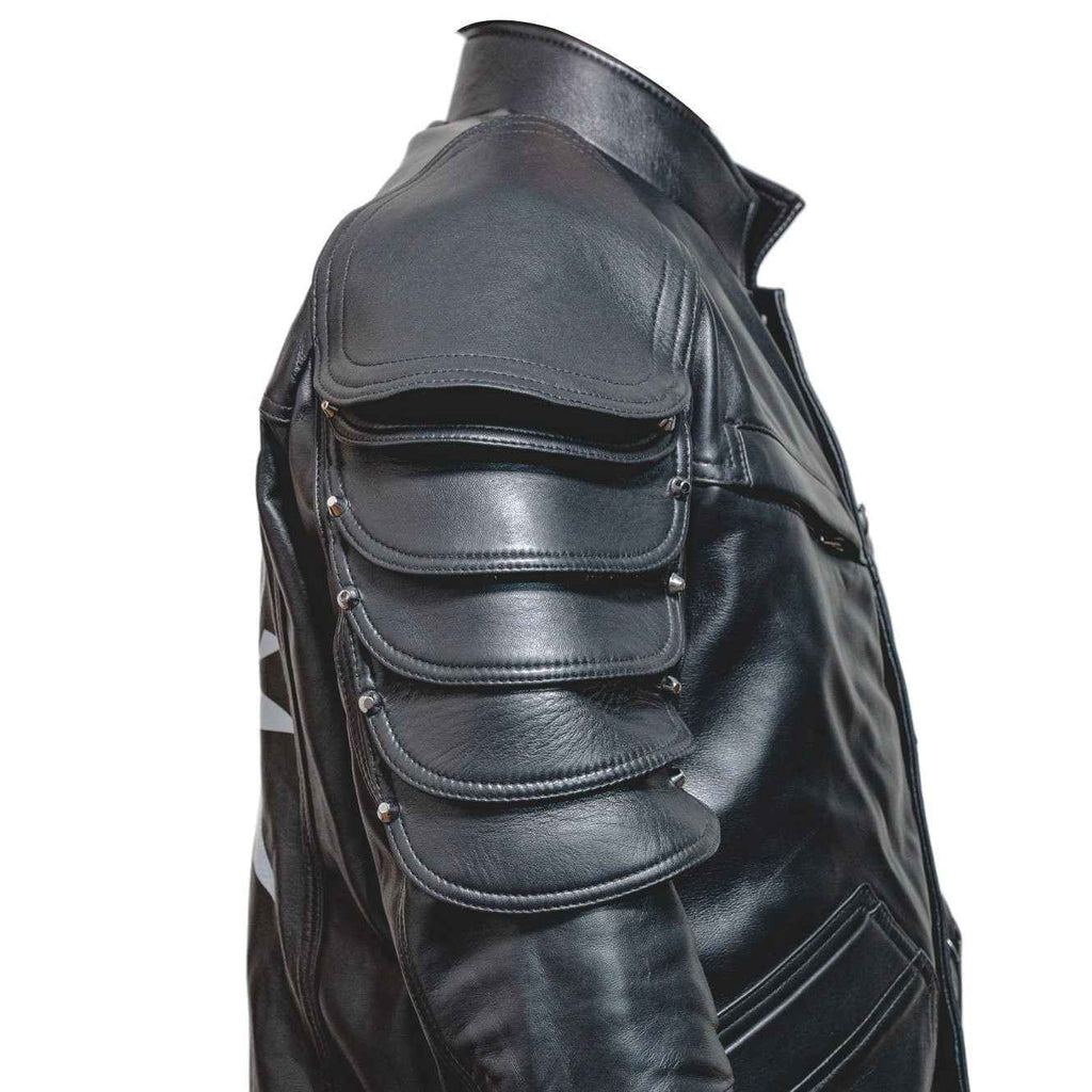 V's Samurai Wolf Leather Jacket for Cosplay - Handcrafted by Ox and Bulls - Big Tim's Magic Emporium
