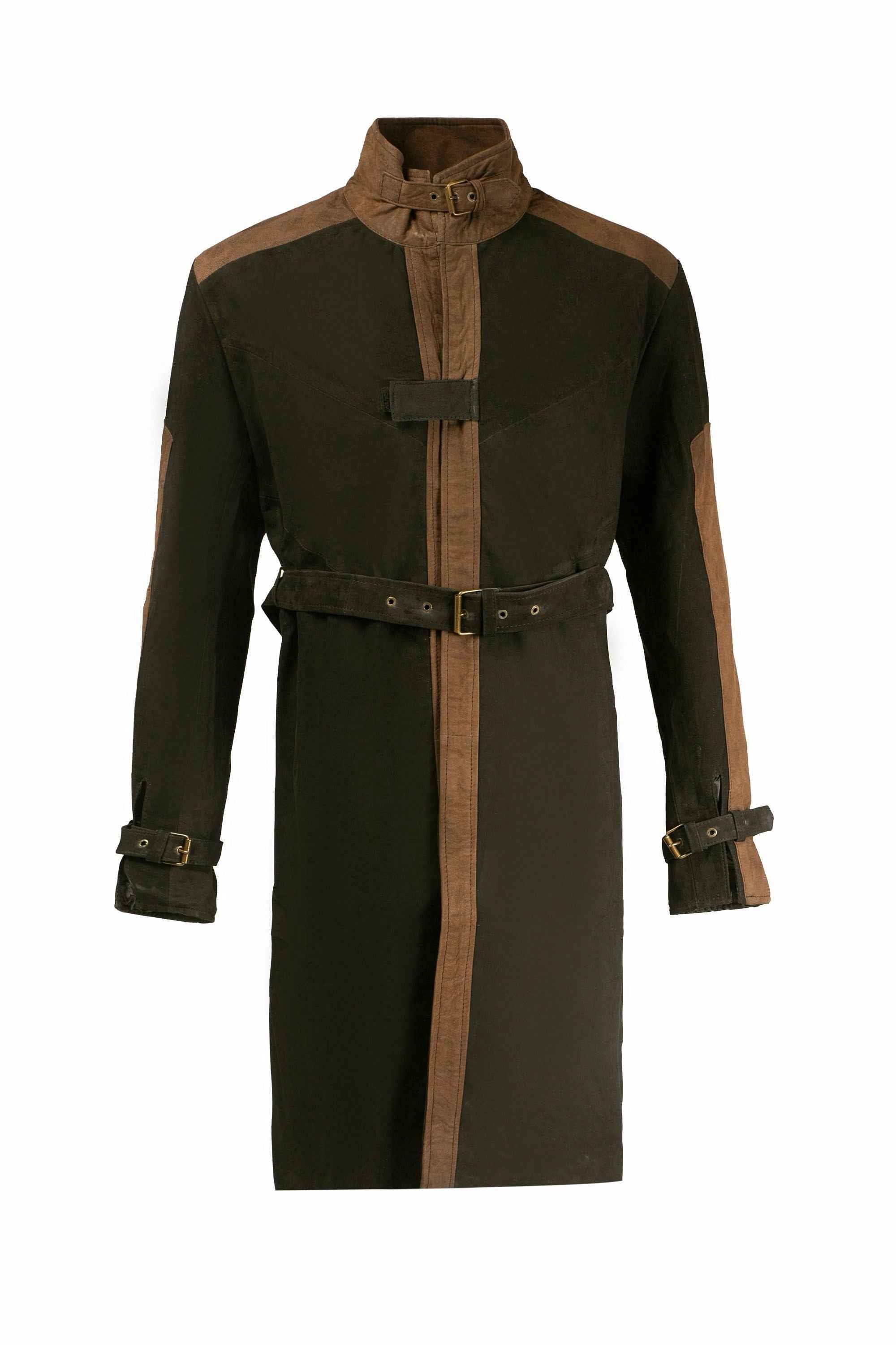 Aiden Pearce Trench Coat Leather Cosplay Costume Handcrafted by Ox and Bulls - Big Tim's Magic Emporium