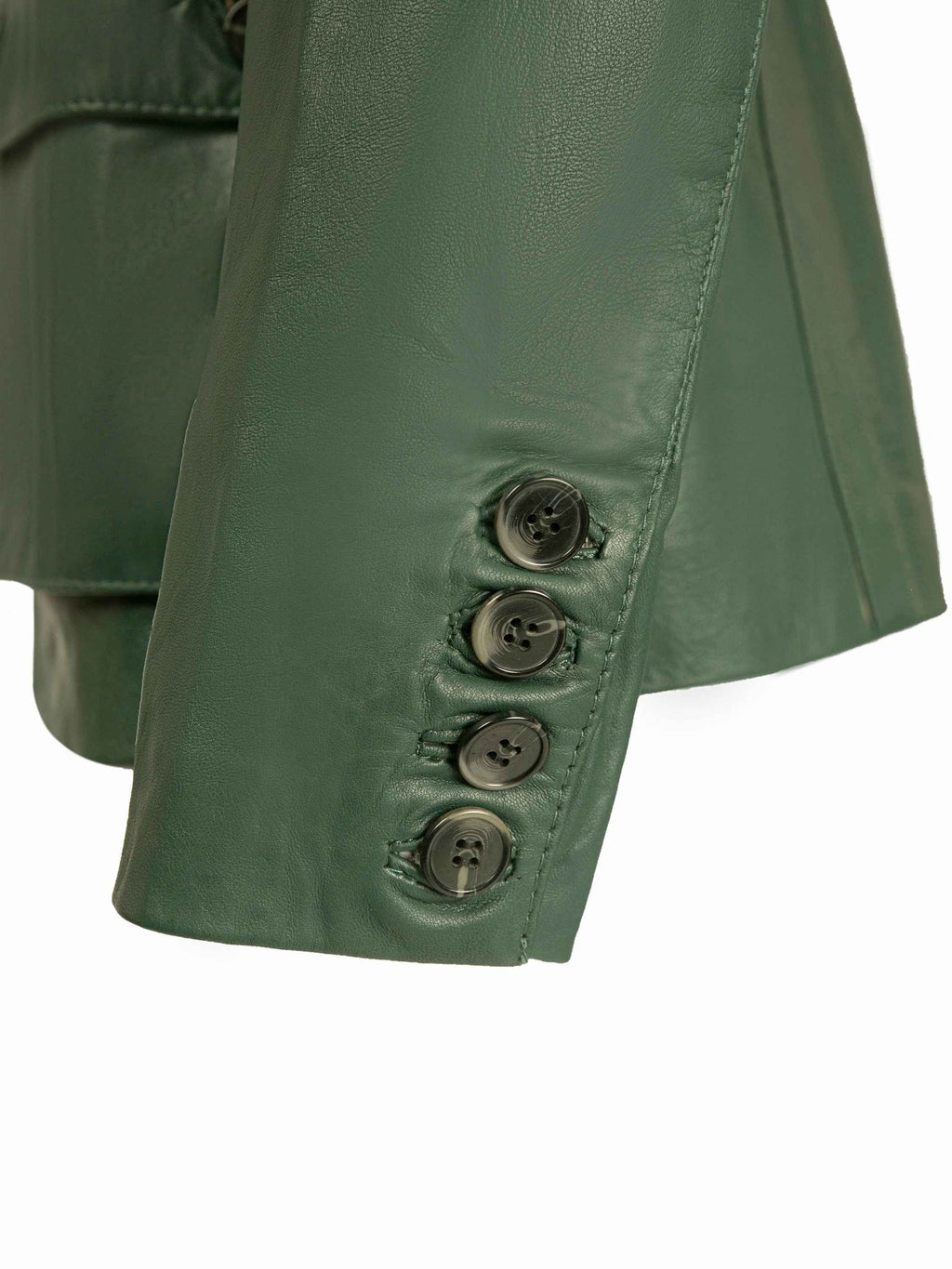 Ox and Bulls Leather Jacket - Colonial Green Hunters Collection - Big Tim's Magic Emporium