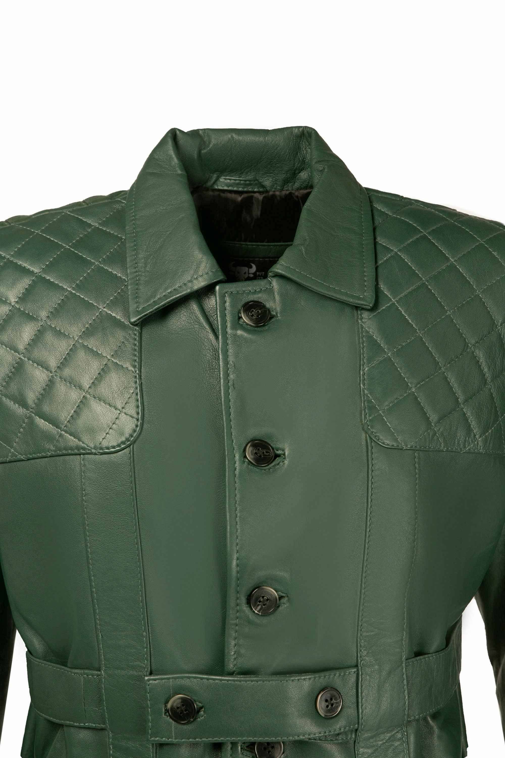 Ox and Bulls Leather Jacket - Colonial Green Hunters Collection - Big Tim's Magic Emporium