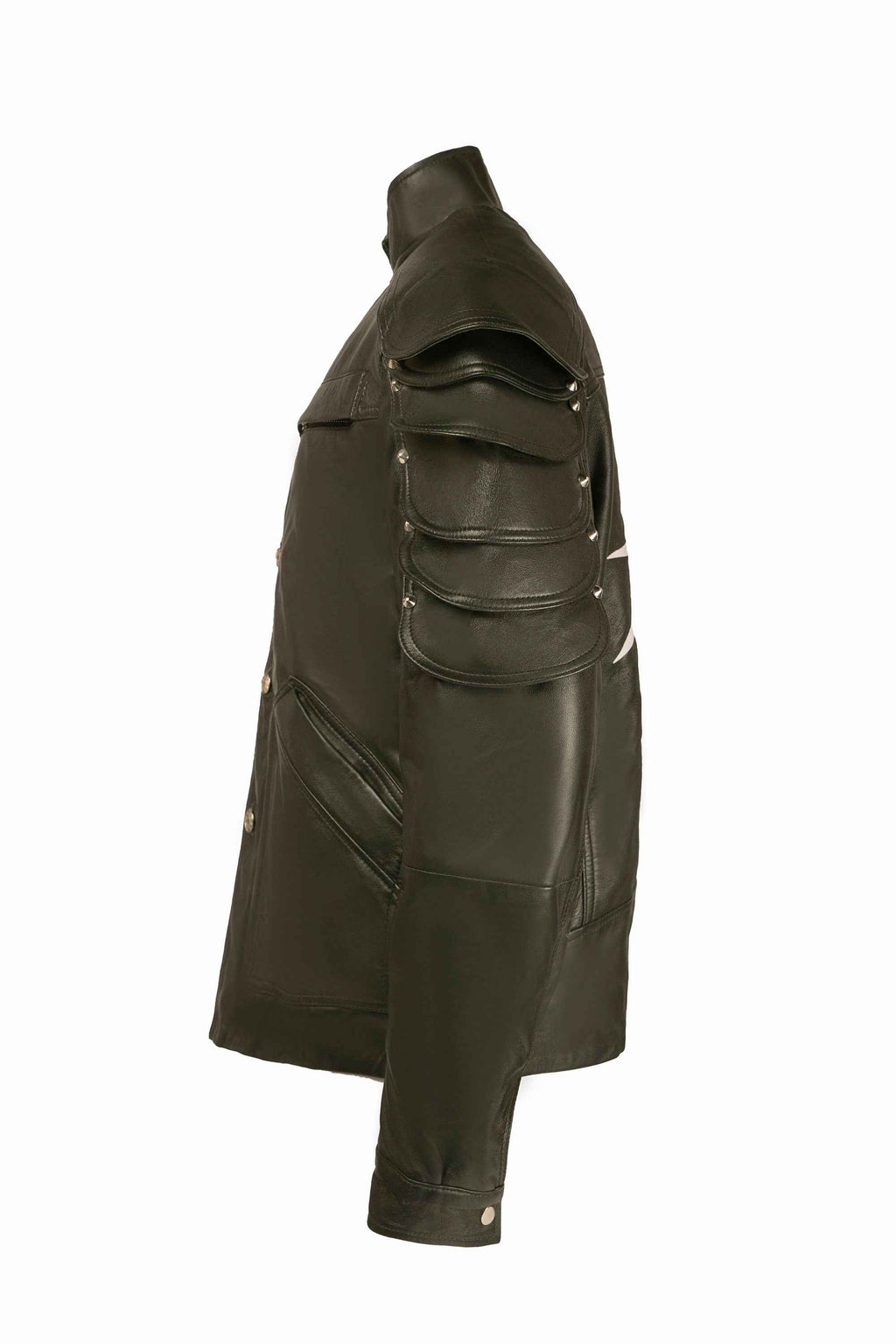 V's Samurai Wolf Leather Jacket for Cosplay - Handcrafted by Ox and Bulls - Big Tim's Magic Emporium