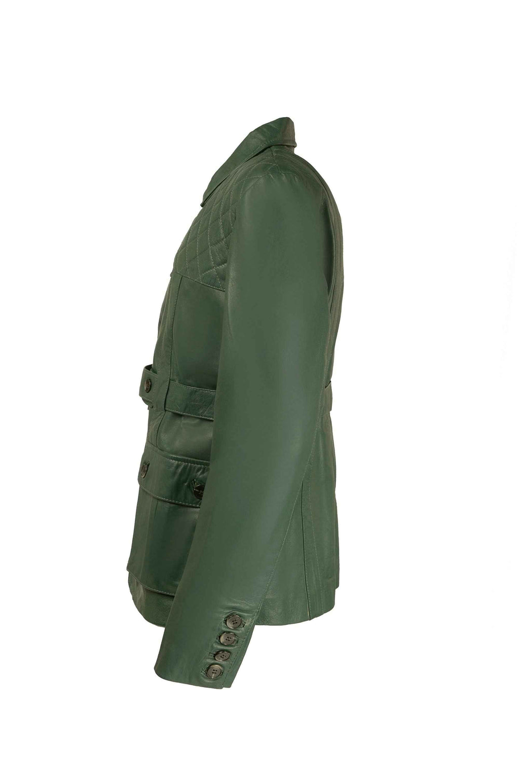Ox and Bulls Leather Jacket - Colonial Green Hunters Collection - Big Tim's Magic Emporium
