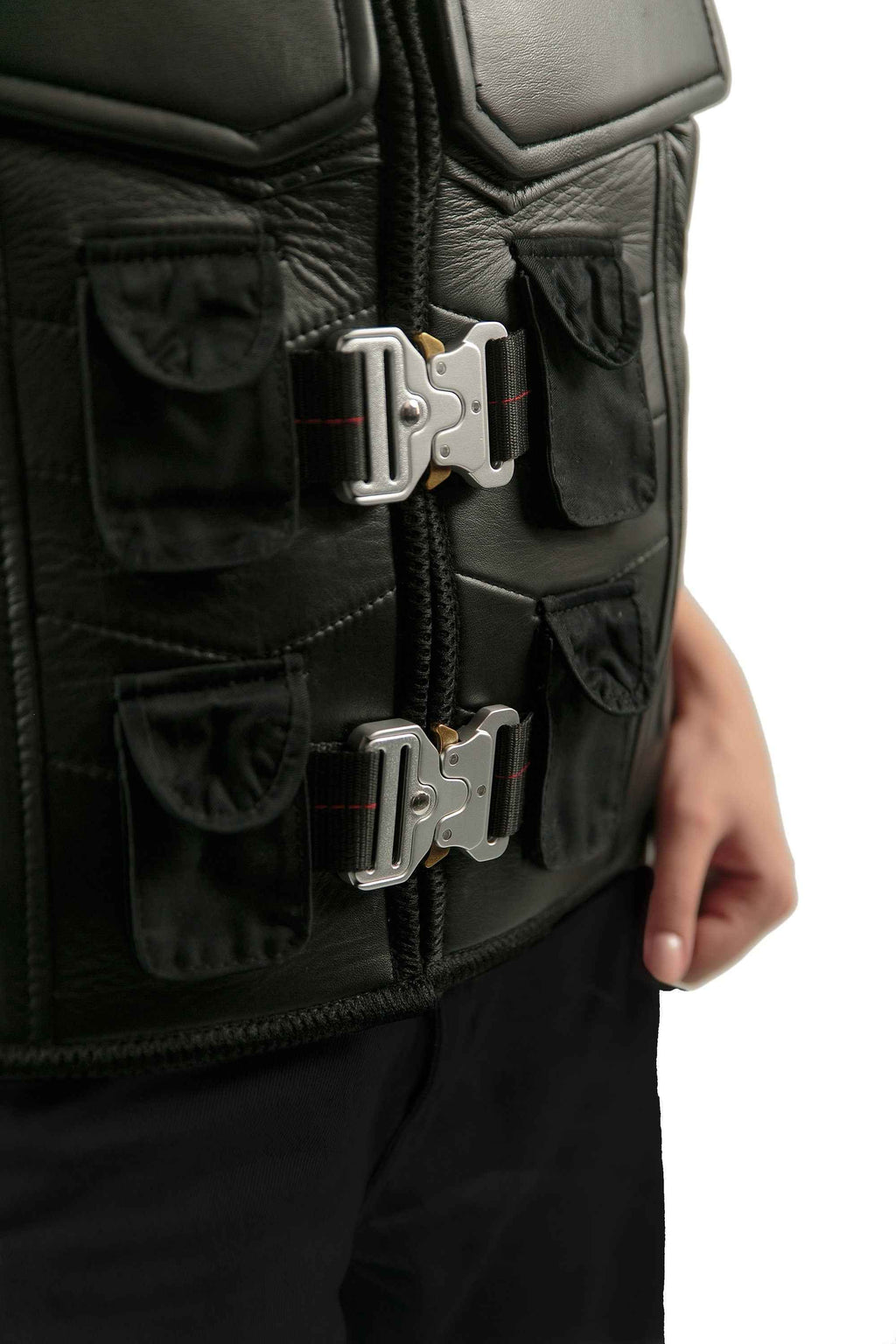 Handmade Military Vest for Cosplay - Unisex Leather Vest - Big Tim's Magic Emporium