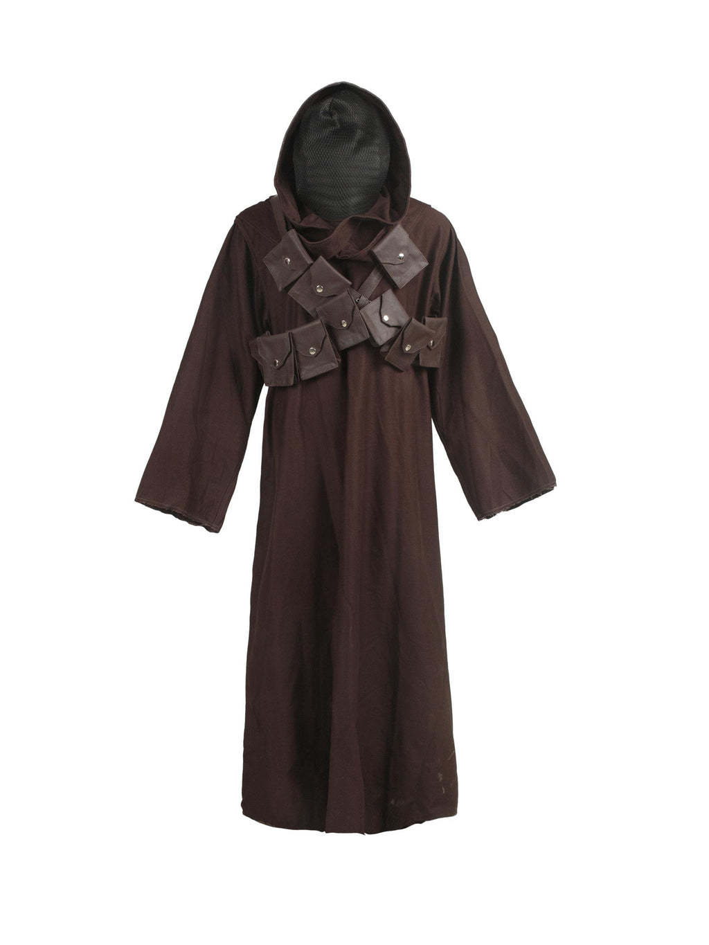 Jedi Cloak Handcrafted Desert Nomad Cloak with Leather Chest Straps - Ox and Bulls Exclusive - Big Tim's Magic Emporium