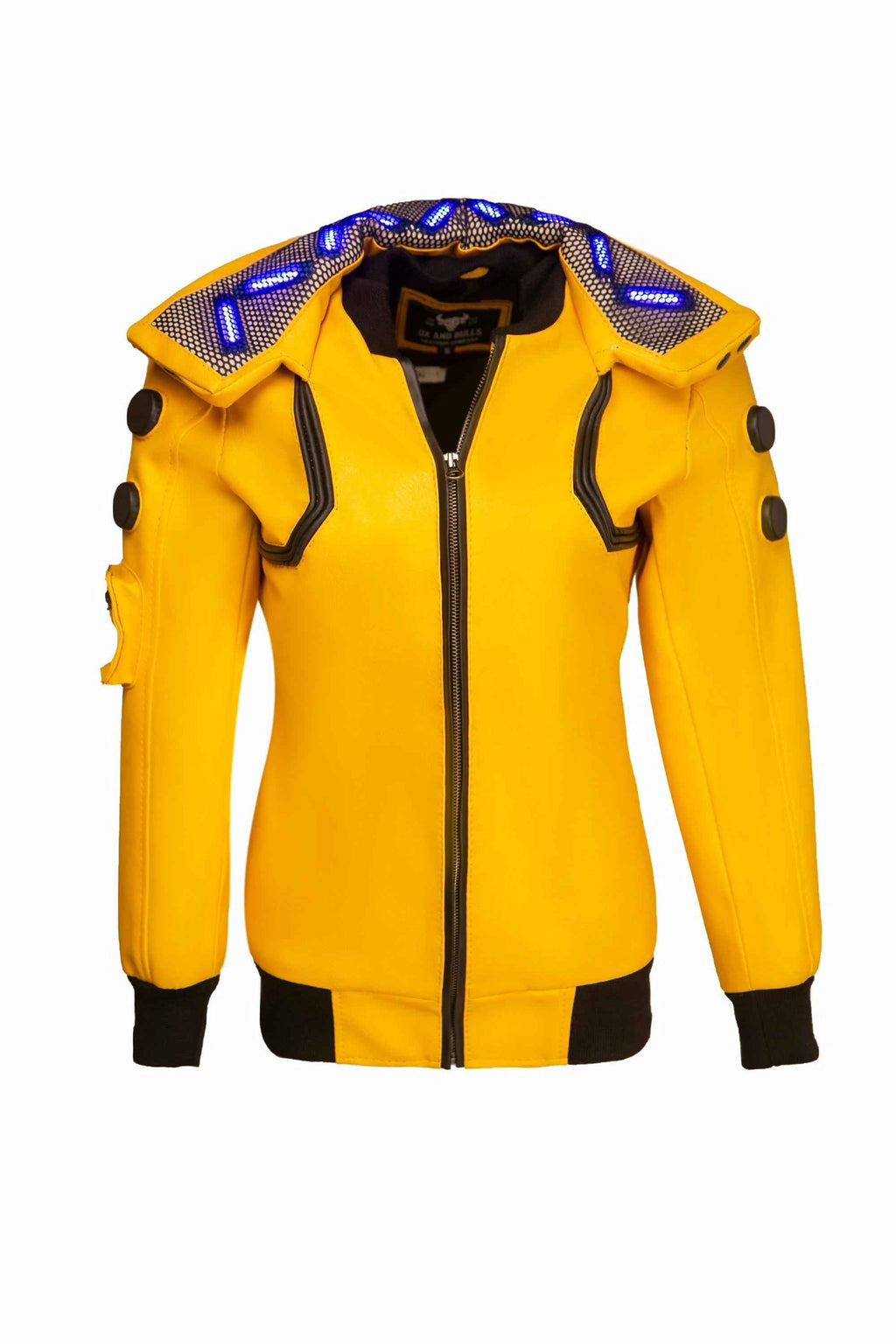 Custom Cyberpunk Jacket - Handmade Lucy Inspired Cybernetic Maverick Cosplay Jacket - Big Tim's Magic Emporium