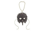 Elegant Raven Leather Mini Mask – Handcrafted Charm for Rearview Mirrors, Handbags, Lanyards, Party Favors & More by Rockwell Masks